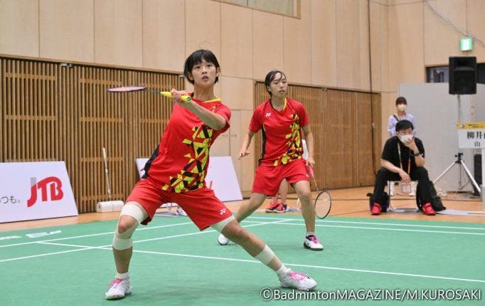 YONEX ゲームシャツ 柳井商工 背面 ユニ Lサイズ レッド (10)