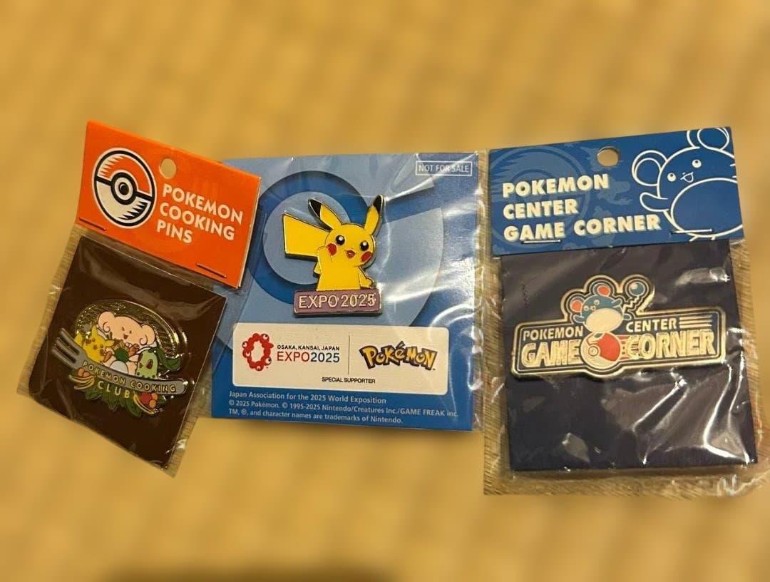 レアなポケモンメタルピン3個セット