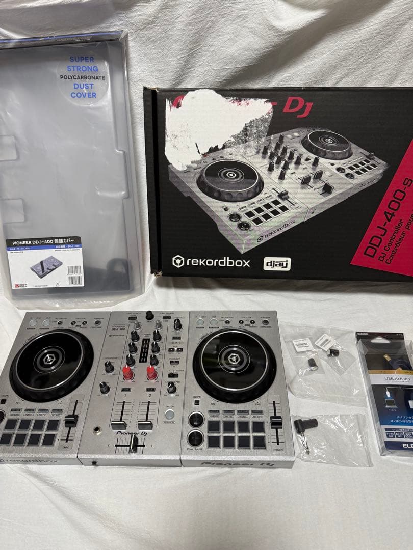 Pioneer DDJ-400 限定色シルバー　カスタム　豪華なオマケ付き