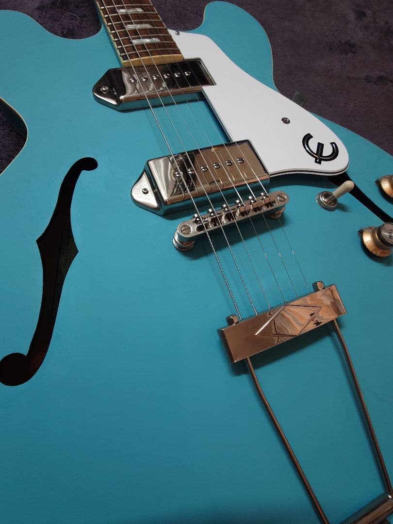 Epiphone casino worn　blue denim 再塗装品