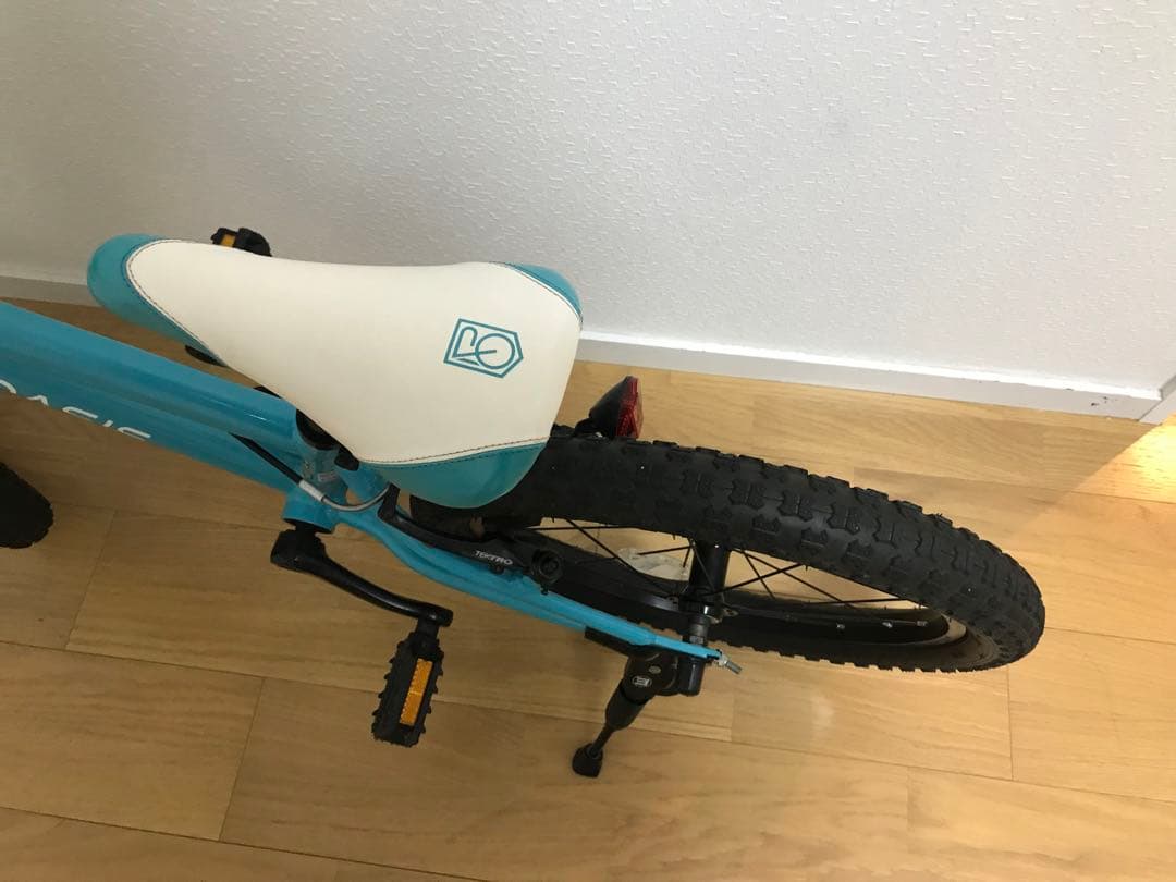 RIDEOASIS ヨツバサイクル 18インチ キッズ水色