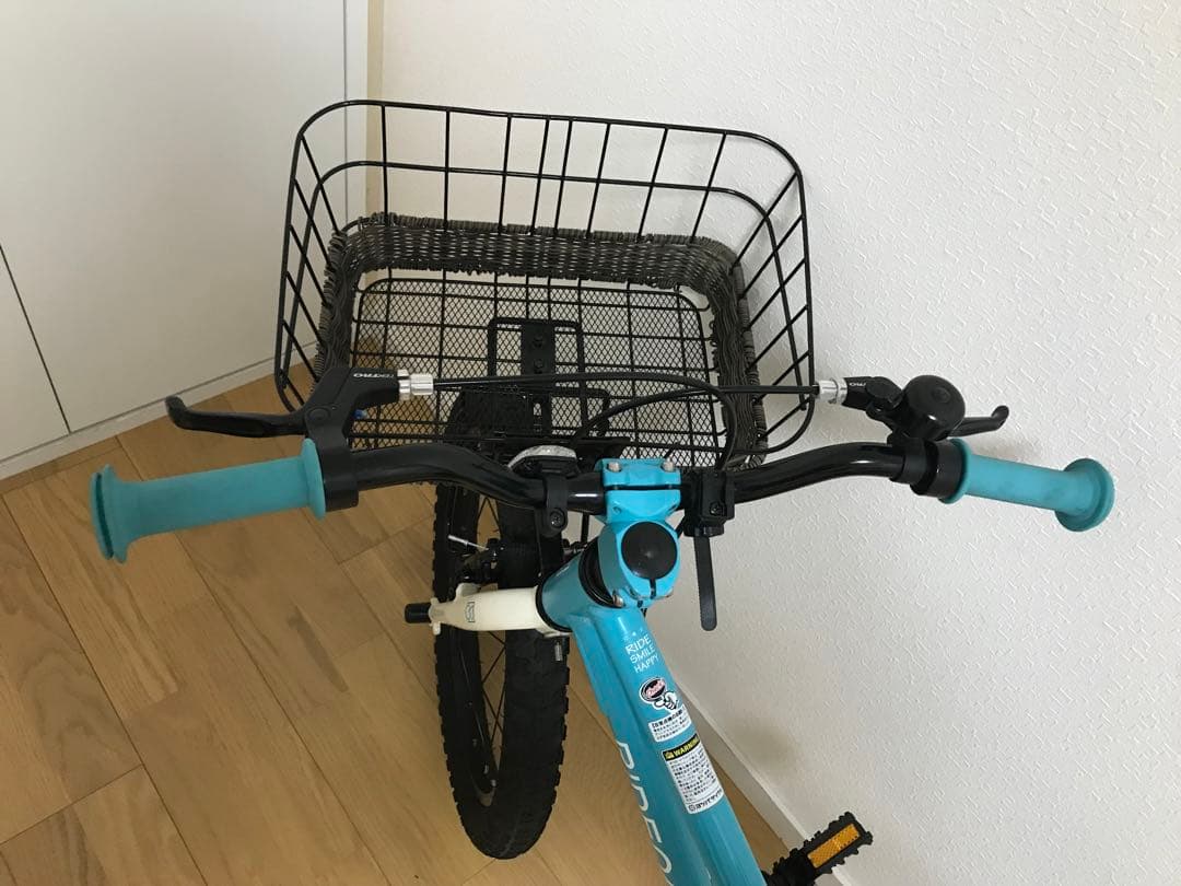 RIDEOASIS ヨツバサイクル 18インチ キッズ水色
