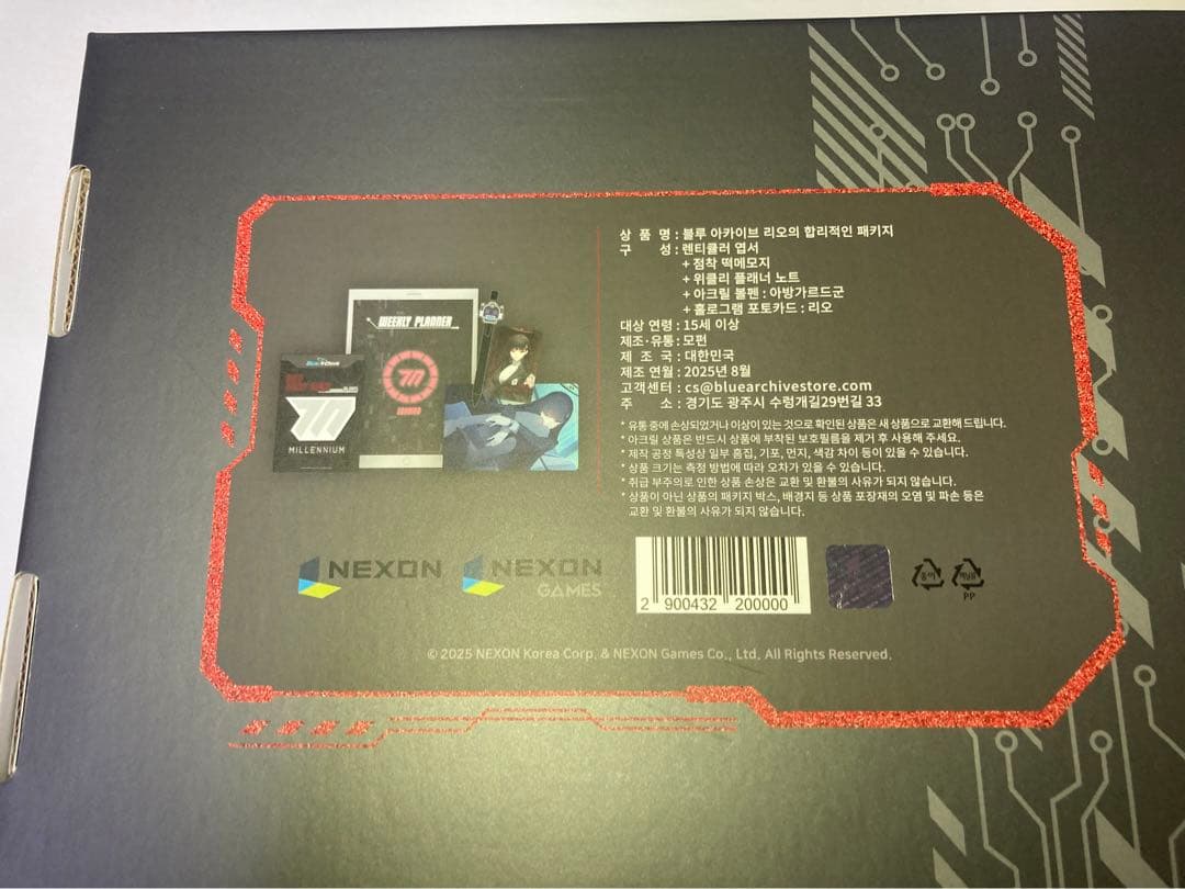 【韓国限定】ブルーアーカイブ　リオの合理的なパッケージ