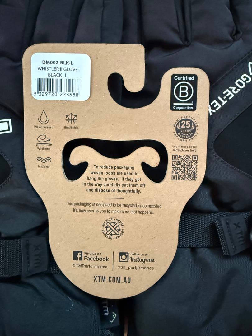新品 XTM GORE-TEX メンズグローブ Lサイズ ゴアテックス