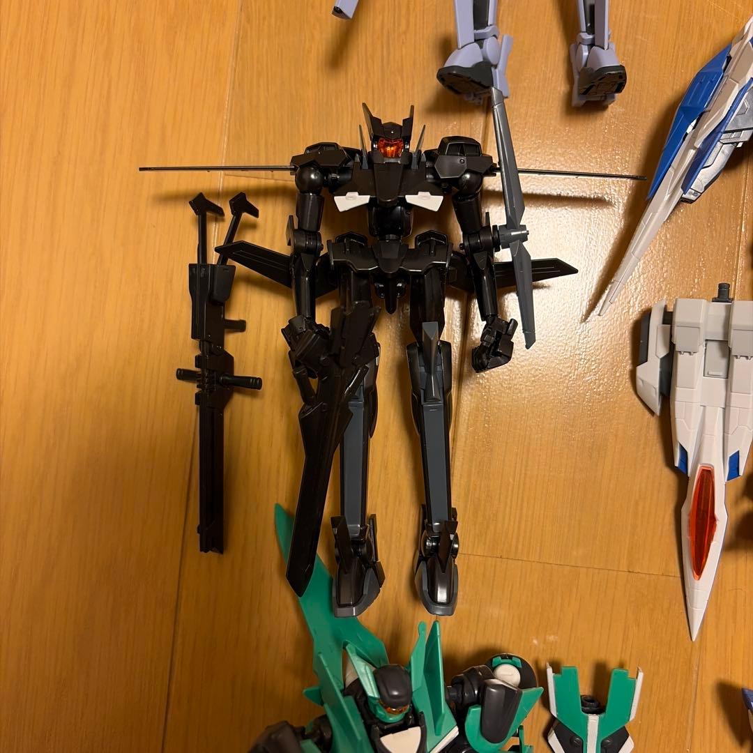 HG RG ダブルオー　ガンプラジャンク　クアンタ　エクシア　ガデッサ　フラッグ
