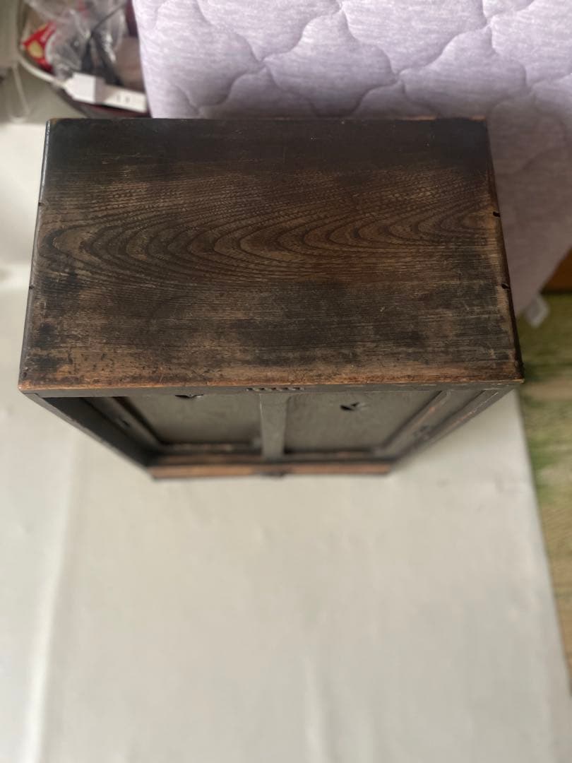 小型収納箪笥 小引き出し付き 小物収納 飾り棚 小ぶり箪笥 食器棚 本棚 昭和