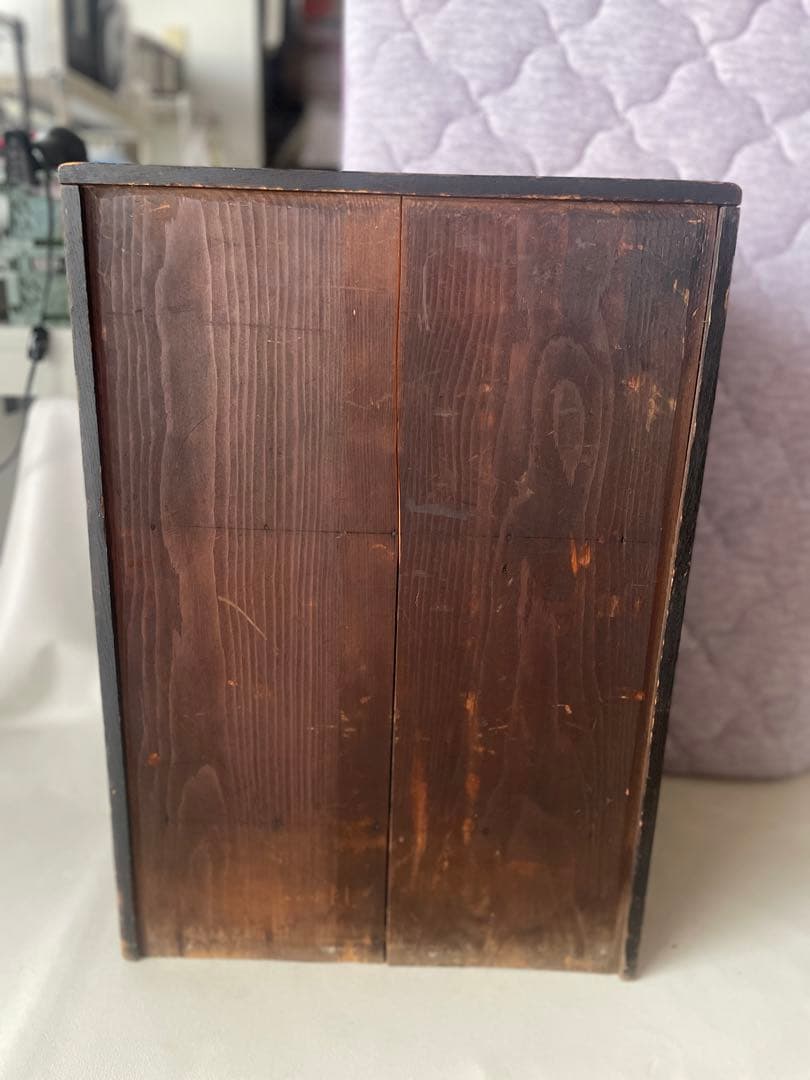 小型収納箪笥 小引き出し付き 小物収納 飾り棚 小ぶり箪笥 食器棚 本棚 昭和