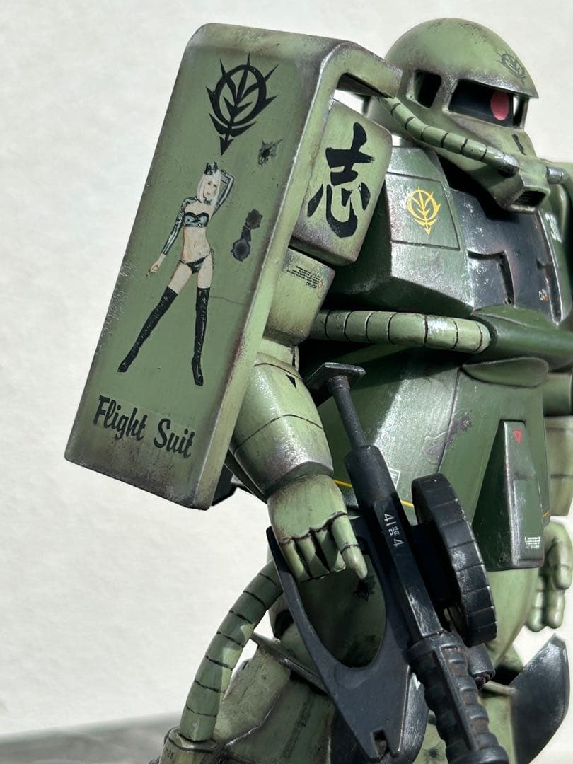 ガンプラ旧キットMSV 1/100 ザク06R筆塗装完成品