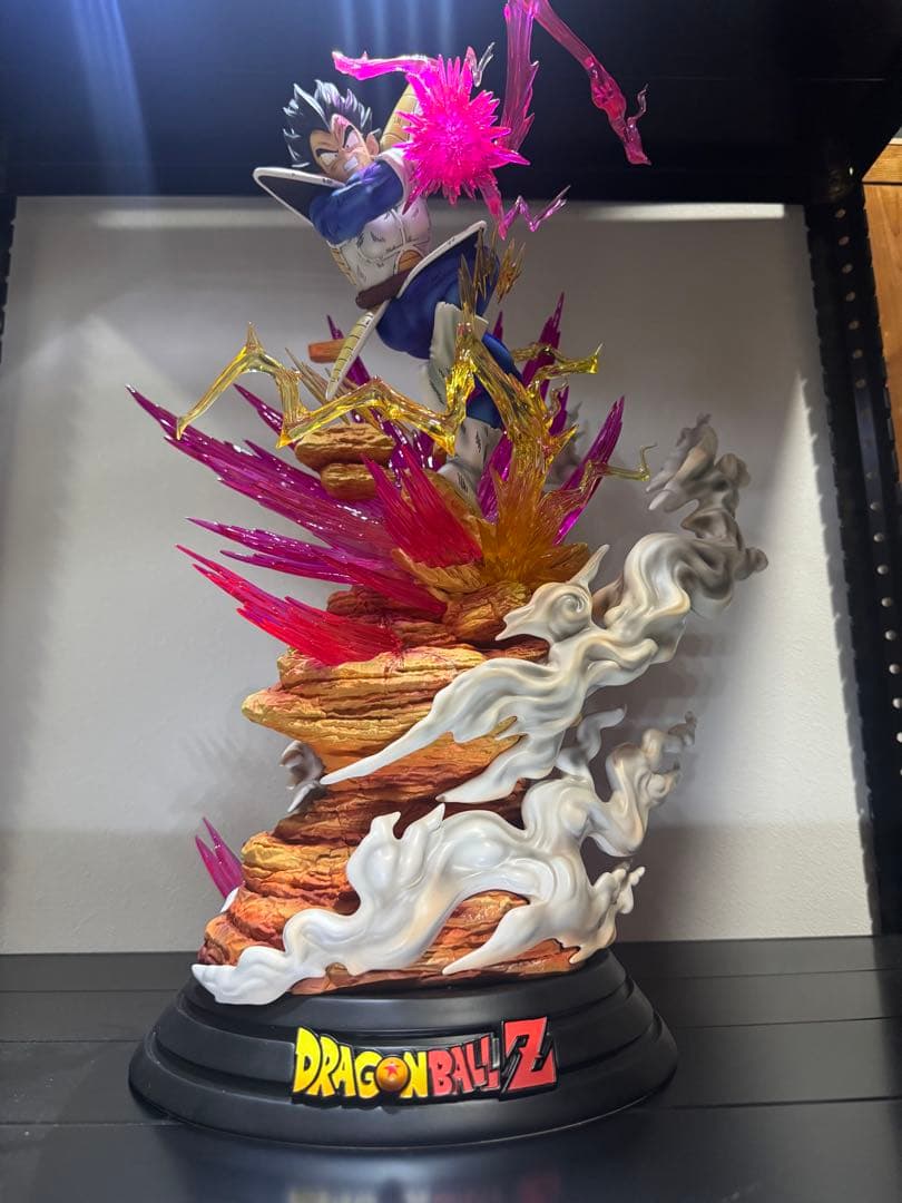 templeスタジオ　ドラゴンボールガレージキット　ベジータ　紫エフェクトver