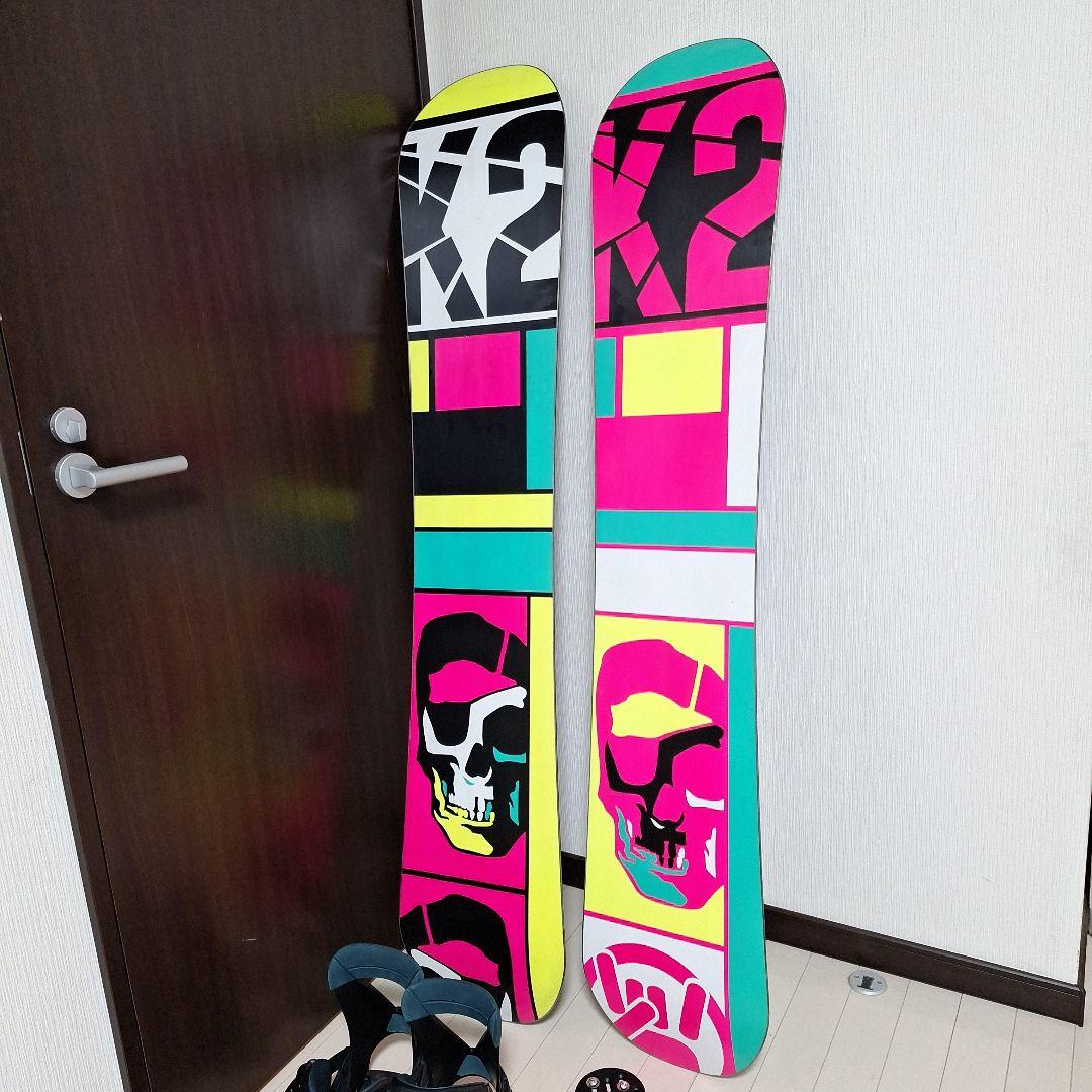 スノーボードセットK2ワールドワイド　　サロモンミラージュSサイズビンディング