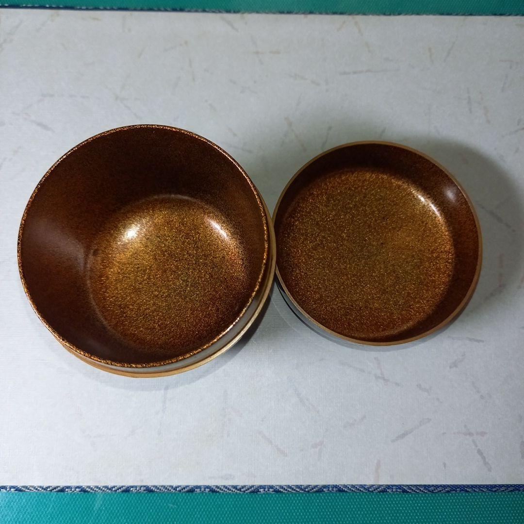 茶道具　福づくし蒔絵　中野孝一作　大棗　 内梨子地　共箱付