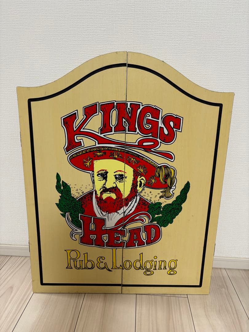 ‼️年末セール‼️オランダ製　希少ダーツボード　KINGS HEAD 木製ボックス