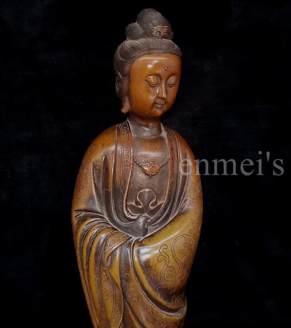 珍藏真紫銅美女像（工芸品・コレクター向け） 風水・吉祥物・ 美術品・インテリア