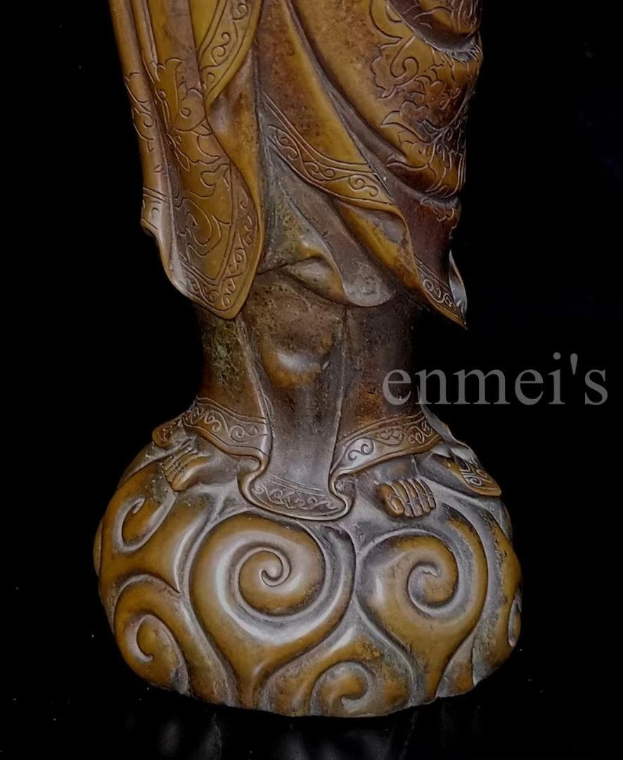 珍藏真紫銅美女像（工芸品・コレクター向け） 風水・吉祥物・ 美術品・インテリア