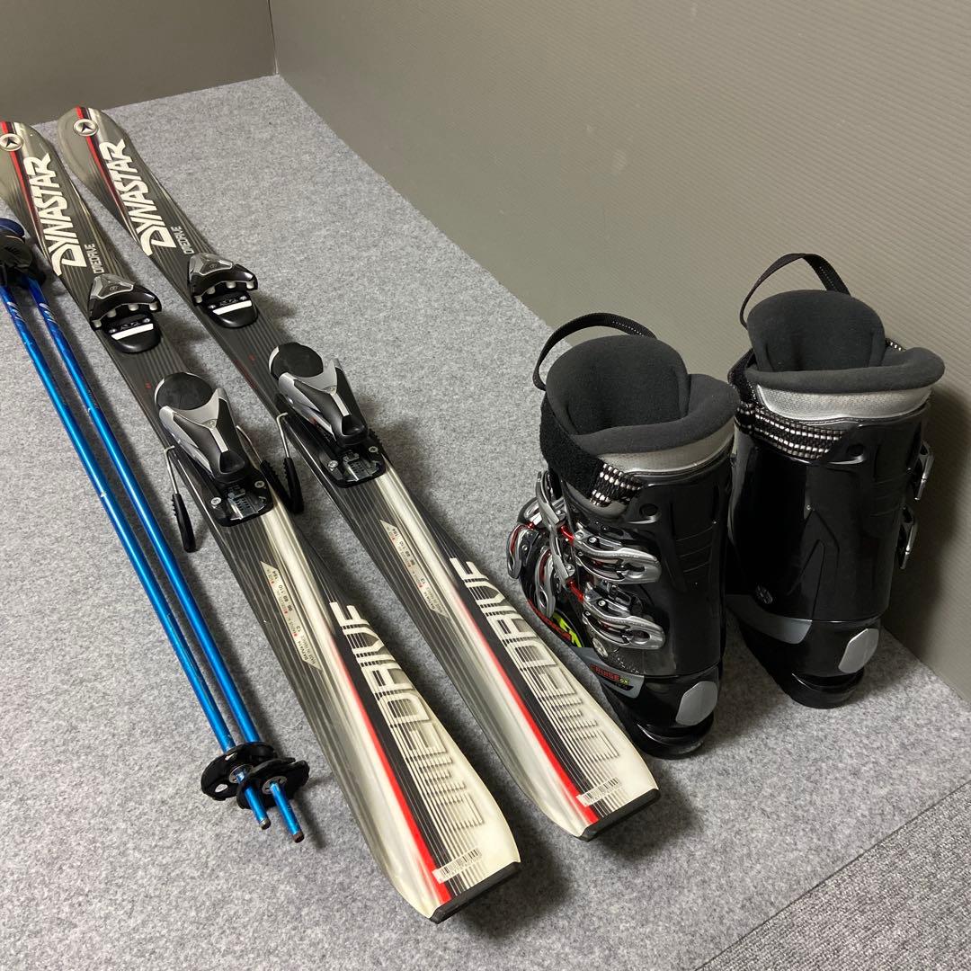 ★メンテナンス済　大人スキーセット 板154cm ブーツ 25.5cm