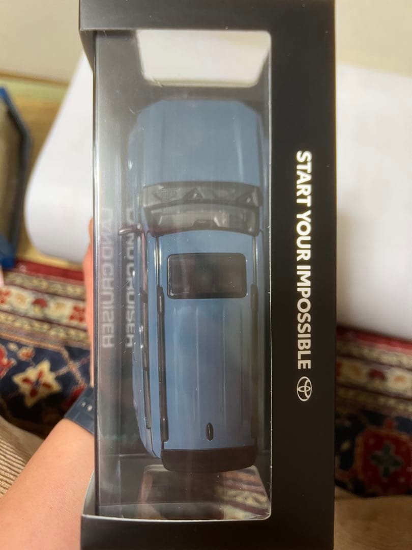 【非売品】 トヨタ ランドクルーザー ミニカー スモーキーブルー