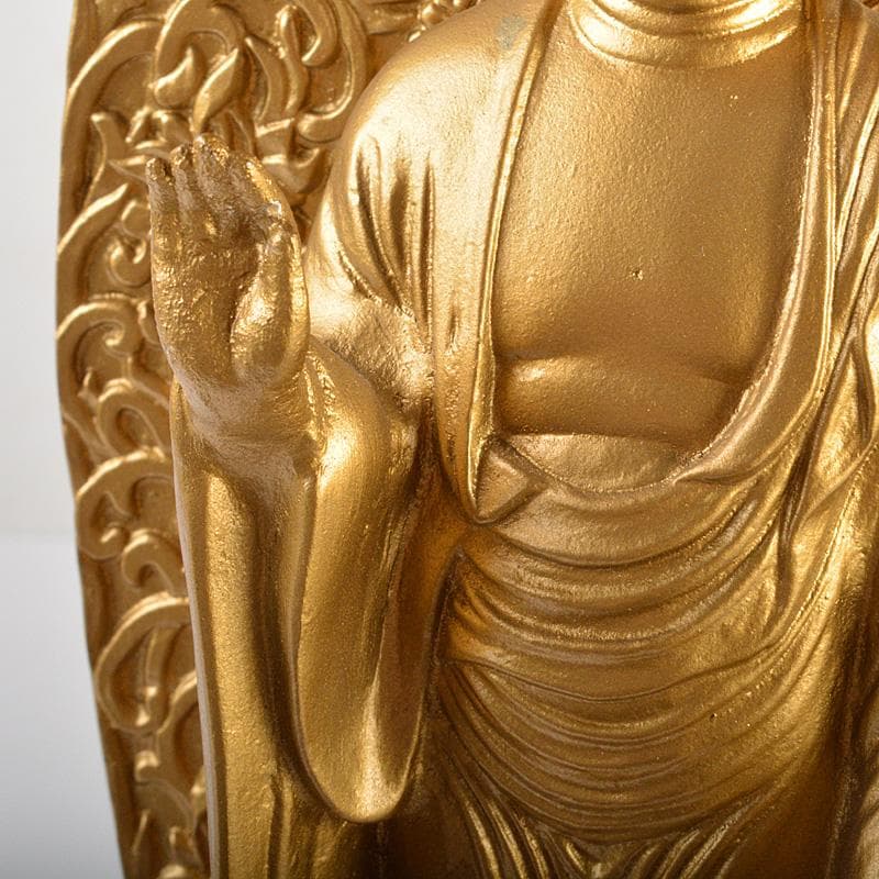 仏教美術　古銅鍍金　観音菩薩像　仏像　C　6593