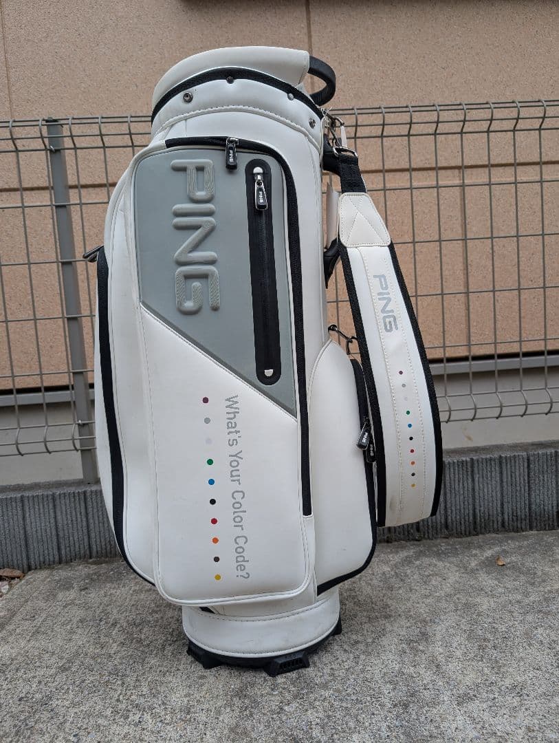PING ゴルフバッグ ホワイト/グレー