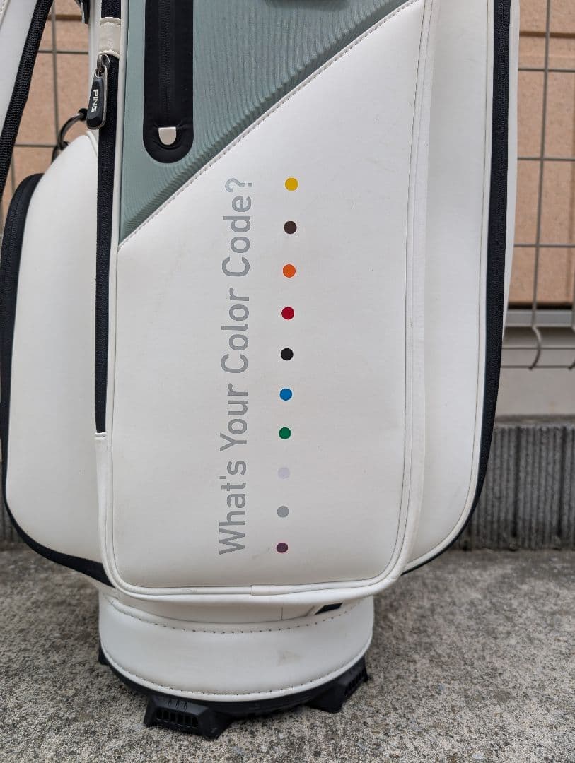 PING ゴルフバッグ ホワイト/グレー