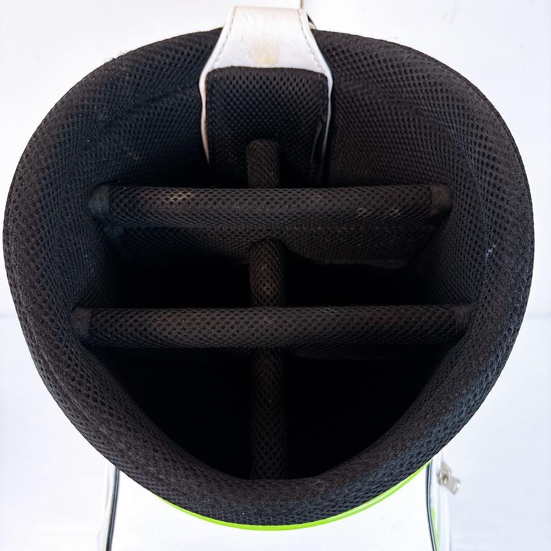 ハタケヤマ（HATAKEYAMA）　キャディバッグ　白（ホワイト）カート式