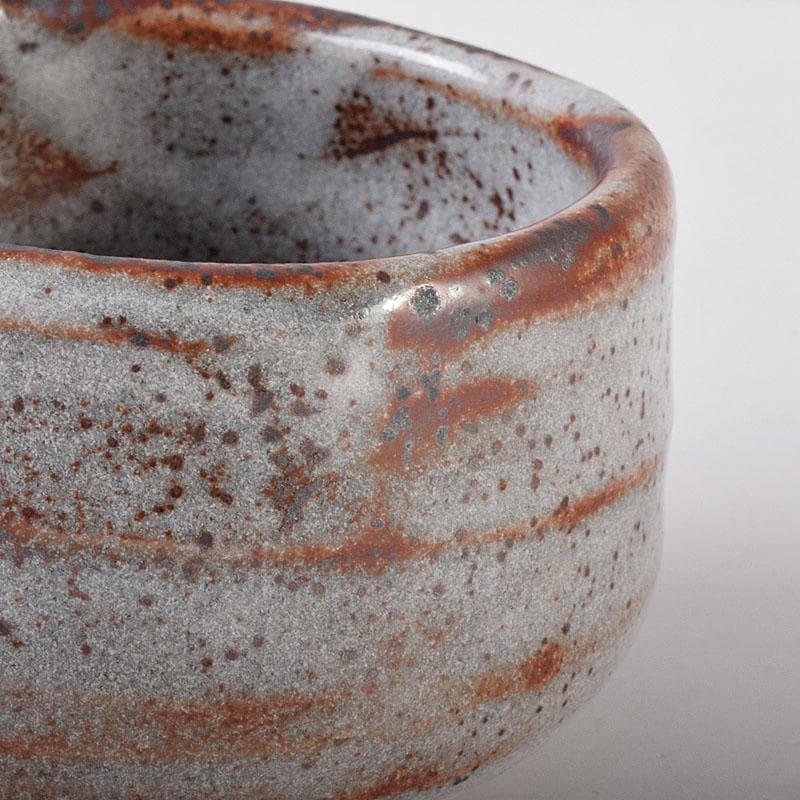 茶道具　人間国宝　荒川豊蔵作　志野茶碗　共箱　M　R8052