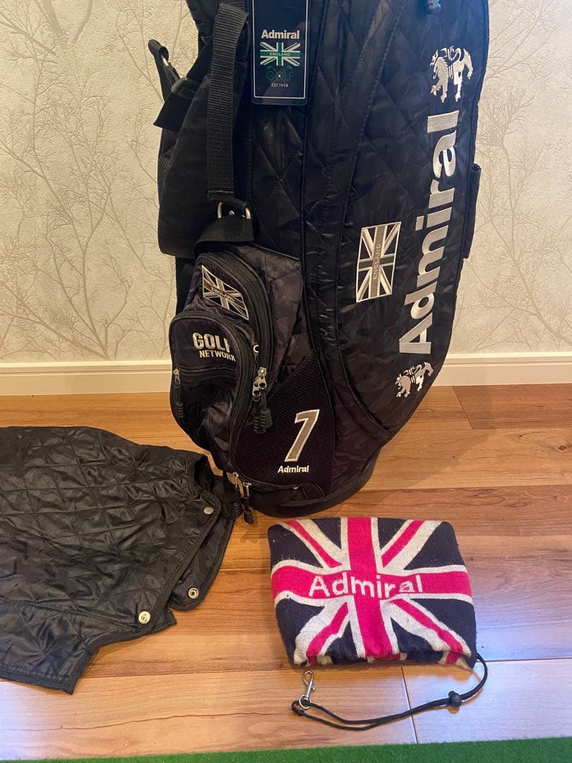 Admiral ✖️ GOLF NETWORK　キャディバッグ 黒
