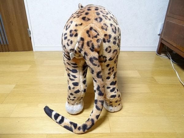 アニマルスツール ヒョウ 動物 座れるぬいぐるみ 腰掛け リアル ぬいぐるみ