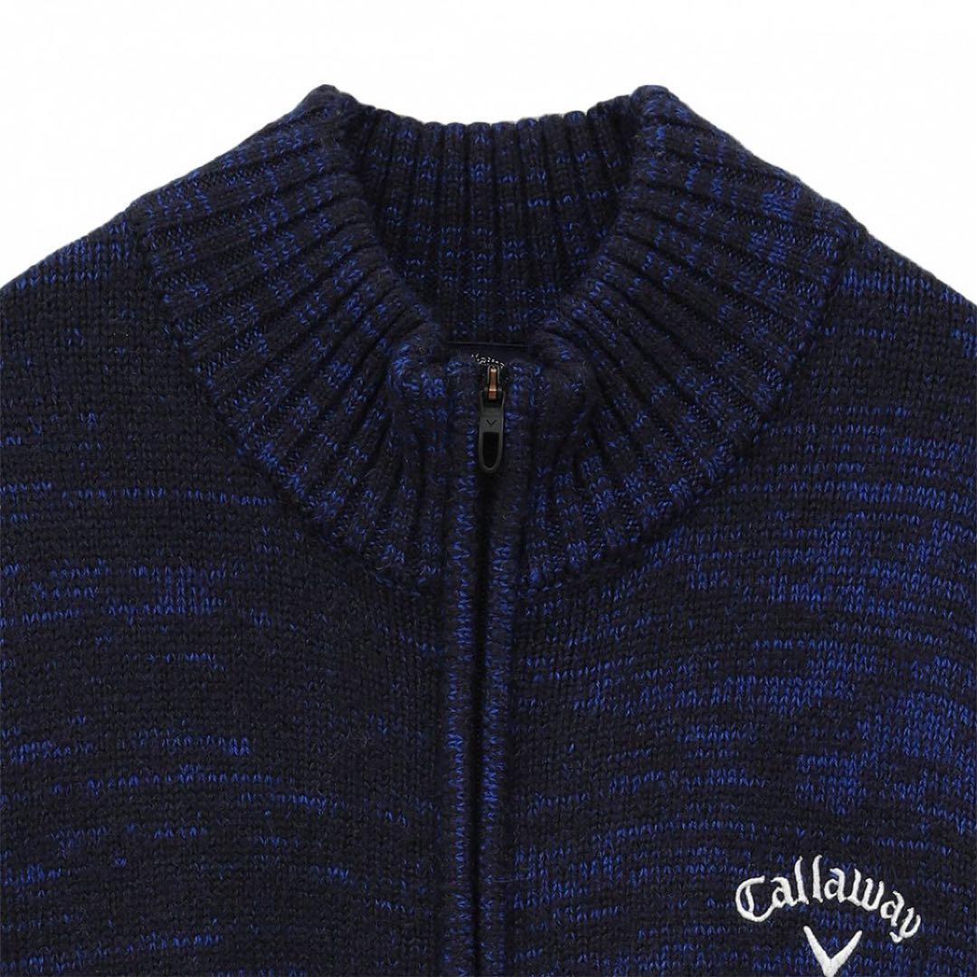 【ペコ】Callaway メランジグラデーションフルジップニット