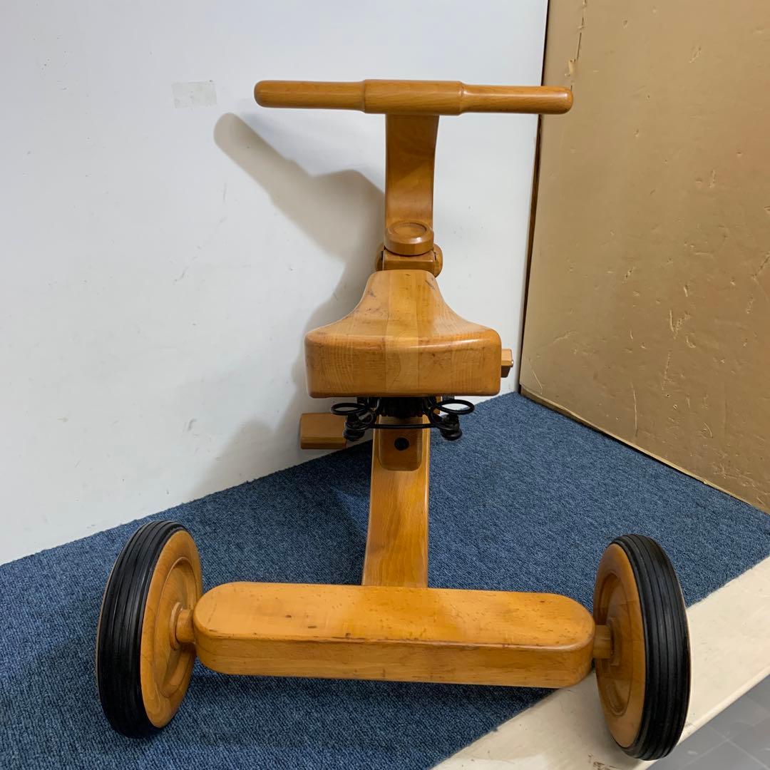 希少 木製 柏木工 KASHIWA幼児用 乗用玩具 三輪車 トライク