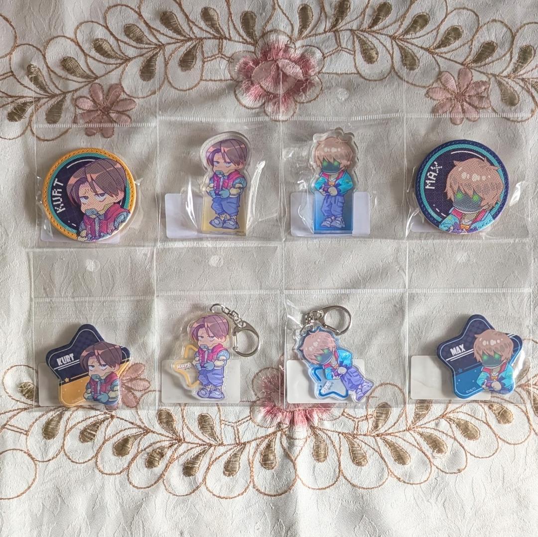 ミルキーサブウェイ カート＆マックス アクブロ 缶バッジ アクキー フォトカード