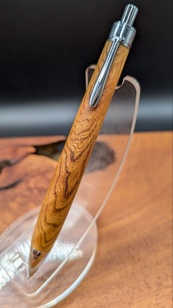 627 欅　変わり杢　木軸シャーペン　ボールペン