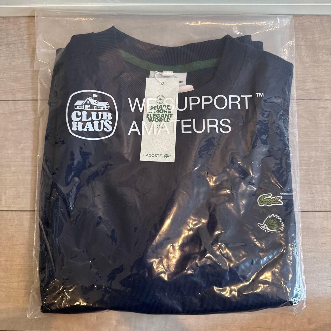 メンズウェア CLUBHAUS x Lacoste Crew Sweat Navy L