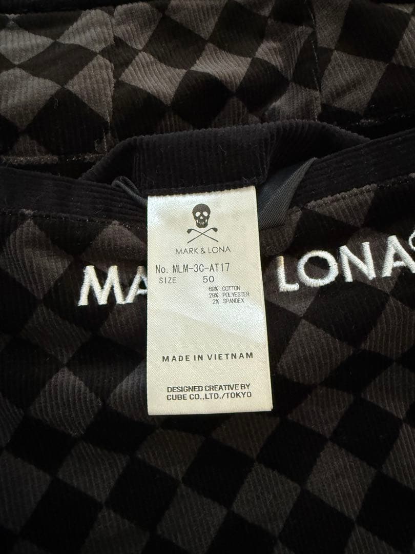 美品 ★ MARK&LONA コーデュロイ パンツ マーク&ロナ 正規品 黒