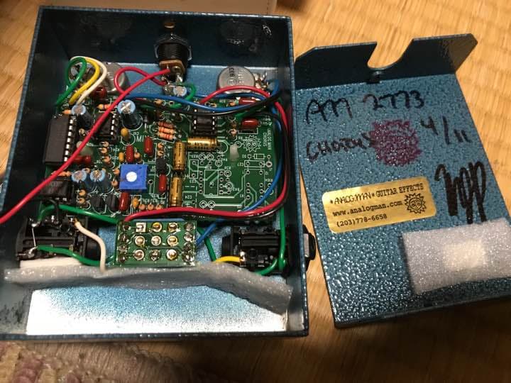 ギター analog man clone chorus