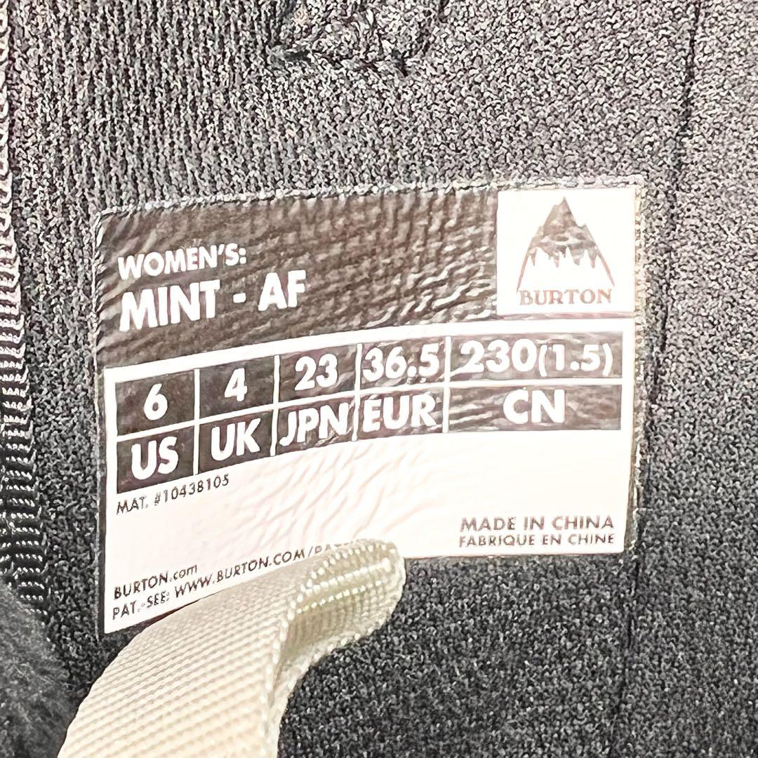 新品同様 BURTON MINT-AF 23.0cm レディース スノーブーツ