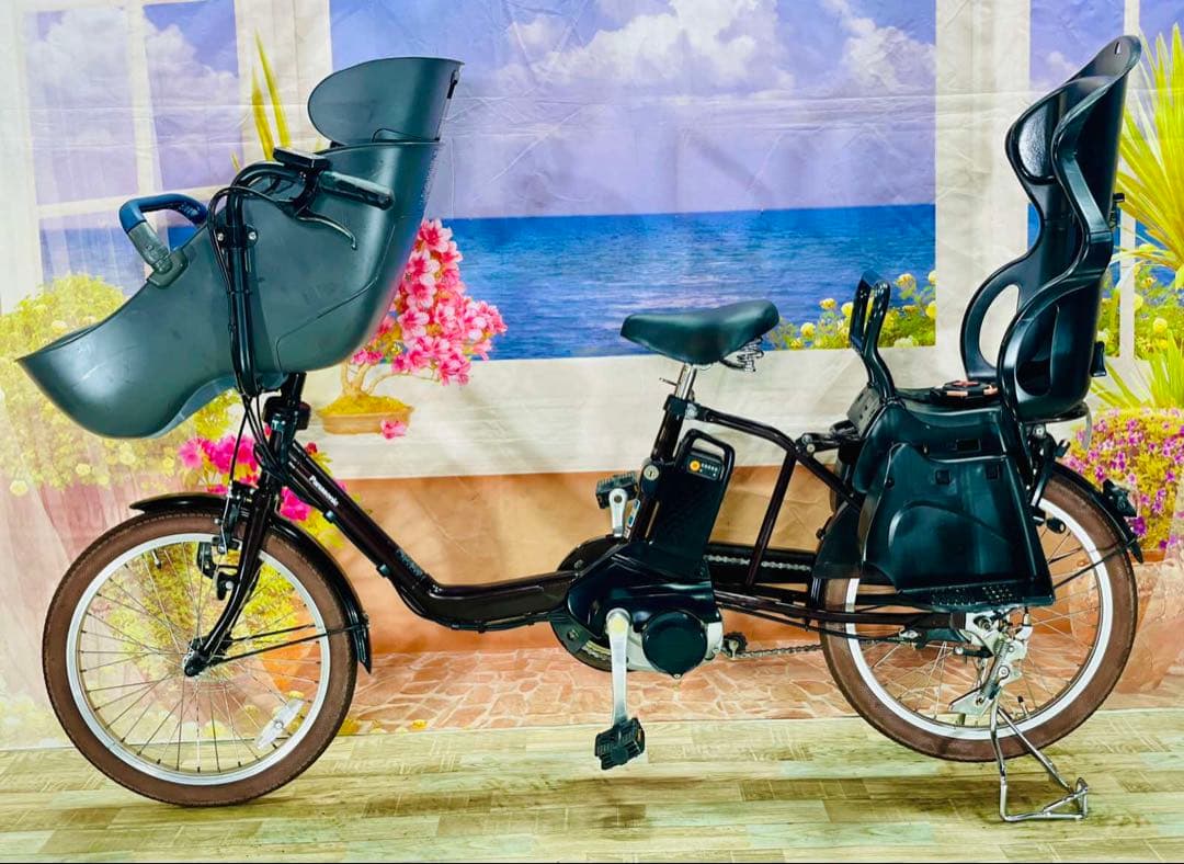 大人気ギュットCOMBIシート⭐️12AHパナソニック子供乗せ電動自転Y2639