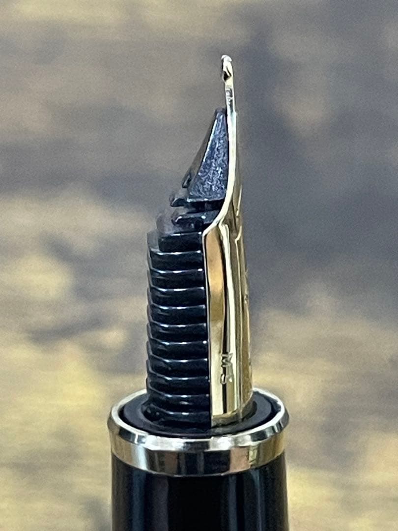 試筆のみ　MSニブ　ミュージック　ホワイトゴールド　21金　セーラー　万年筆