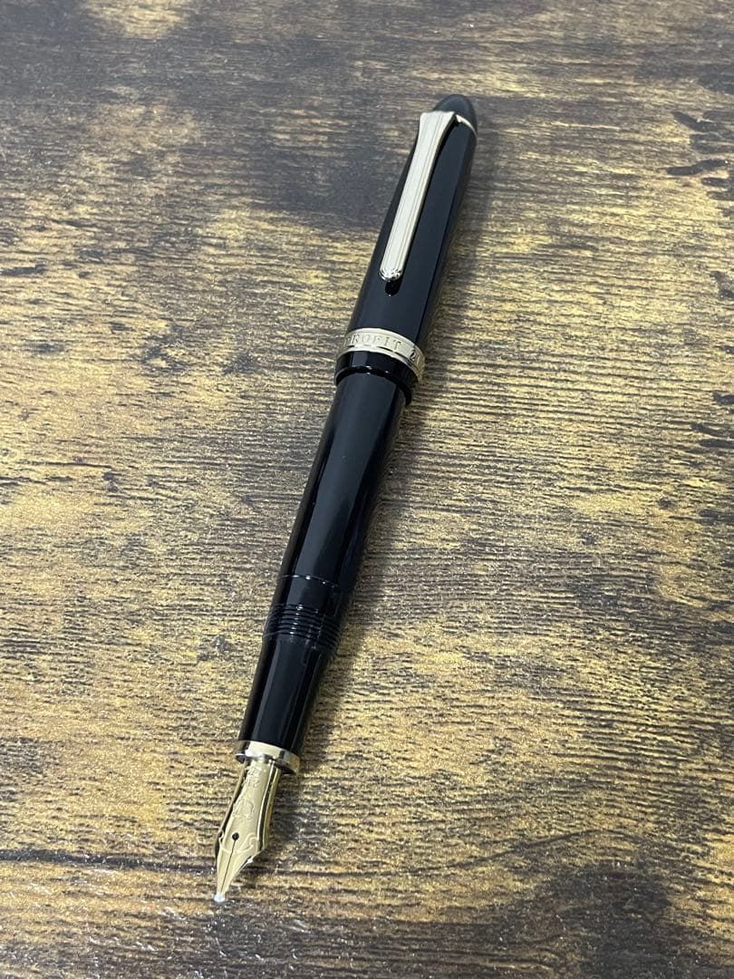 試筆のみ　MSニブ　ミュージック　ホワイトゴールド　21金　セーラー　万年筆