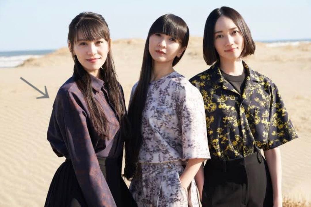 【美品】Perfume closet ストレッチシャツ 長袖 総柄