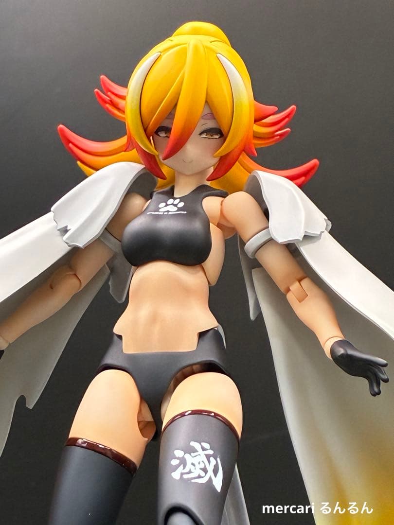 メガミデバイス　PUNI☆MOFU ラン　塗装完成品　煉獄カラーver