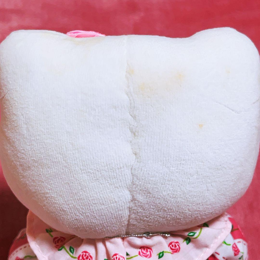 希少レア　ハローキティ　ぬいぐるみ　バラ　2000年製 平成レトロ　サンリオ