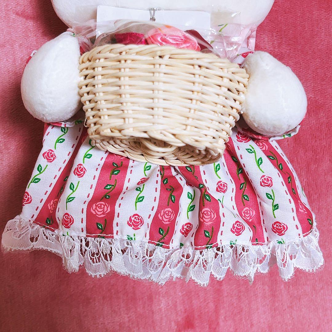 希少レア　ハローキティ　ぬいぐるみ　バラ　2000年製 平成レトロ　サンリオ