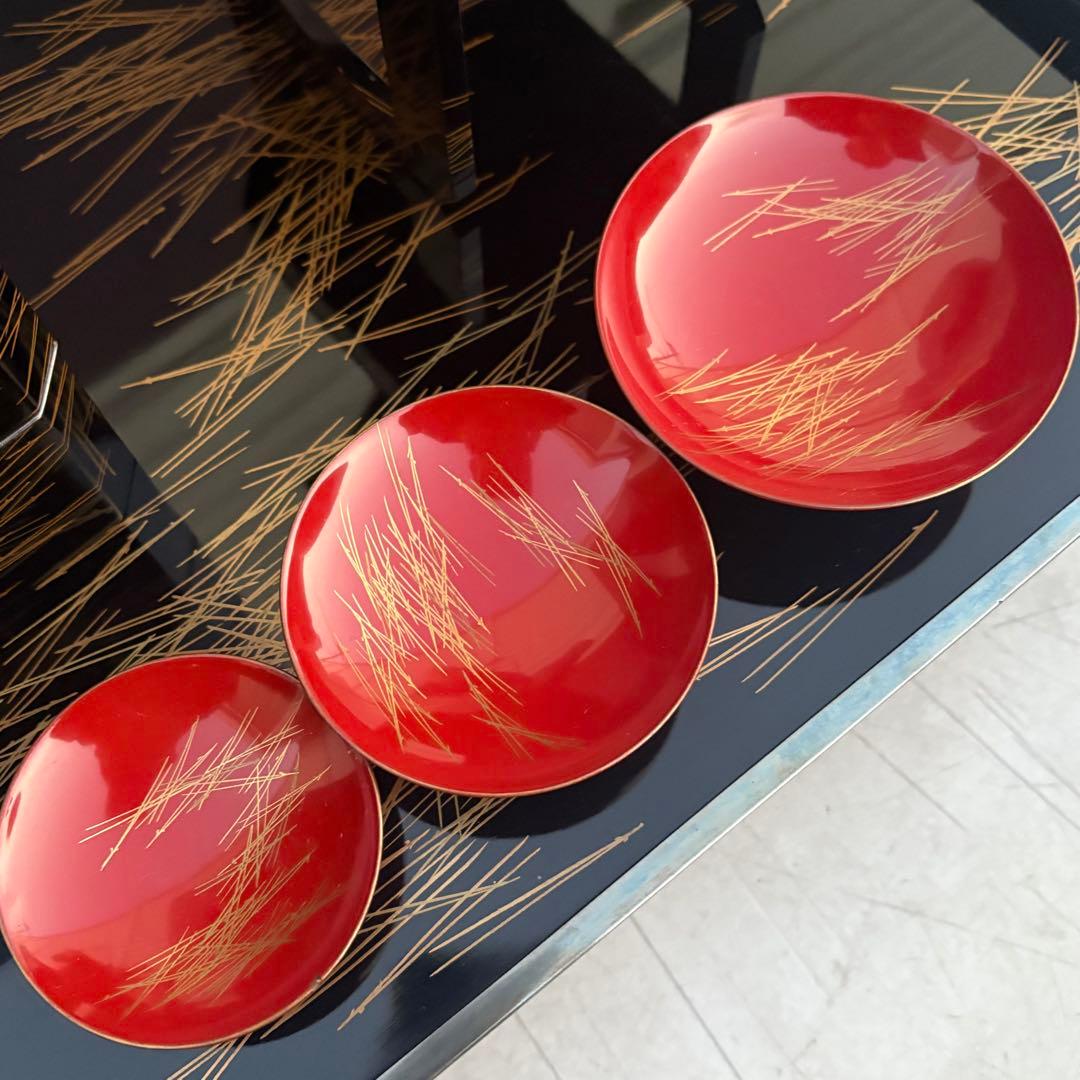 純銀■漆器　蒔絵　作家物　最上級　お正月　おとそ　重箱