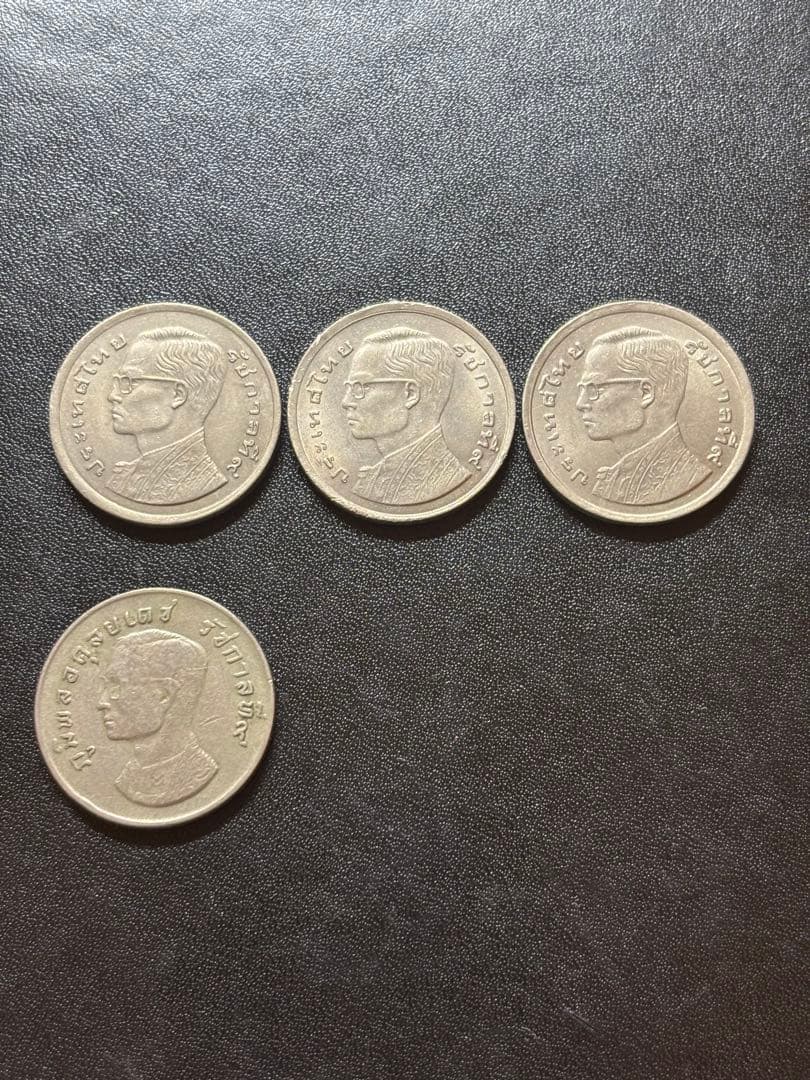 希少タイ 旧銀貨4枚セット