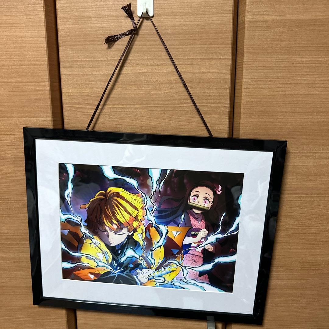 鬼滅の刃 竈門禰豆子 我妻善逸 額縁