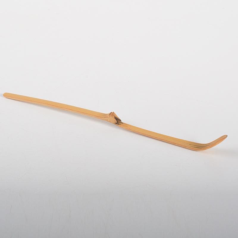 茶道具　高野宗陵作　茶杓　銘「蓮葉」　前大徳　藤井誠堂書付　共筒共箱　V6202