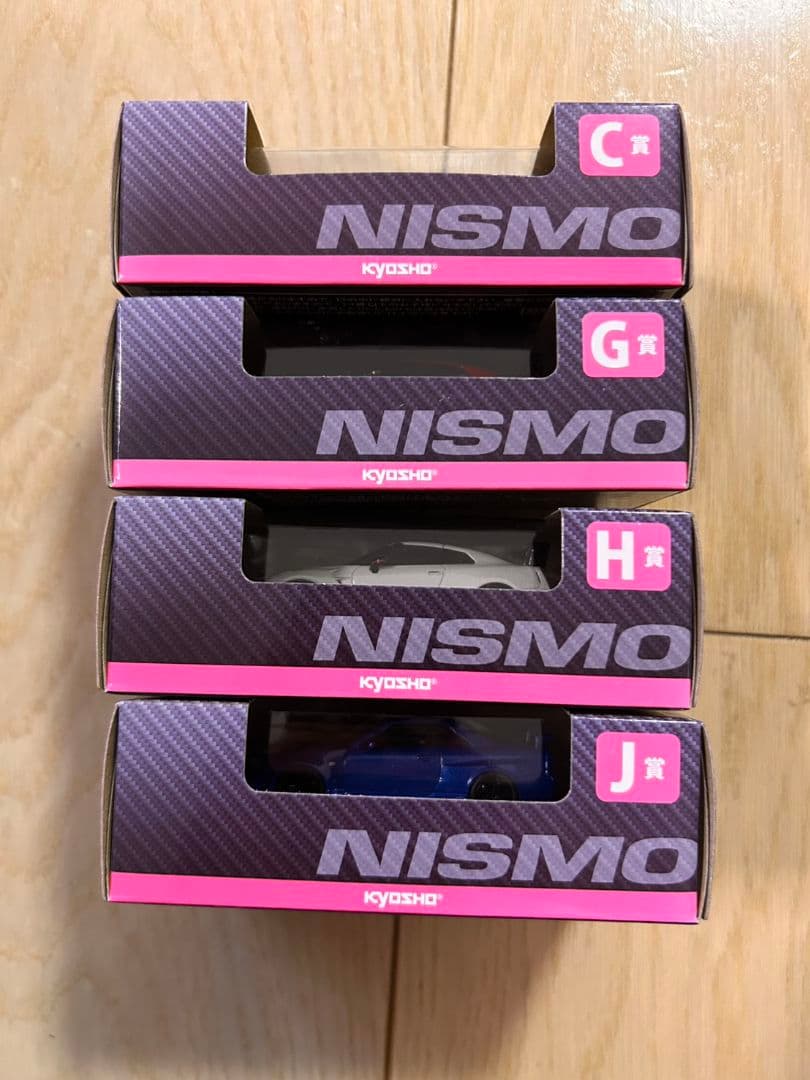 京商 nismo GT-R ミニカークジ C.Ｇ.H.J.賞 4台　 車