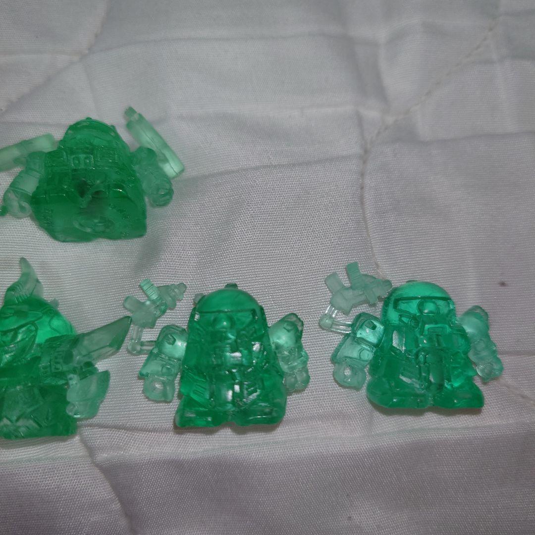 レアカラー　ガン消し　クリアグリーン　クリアパープル　武者シリーズ