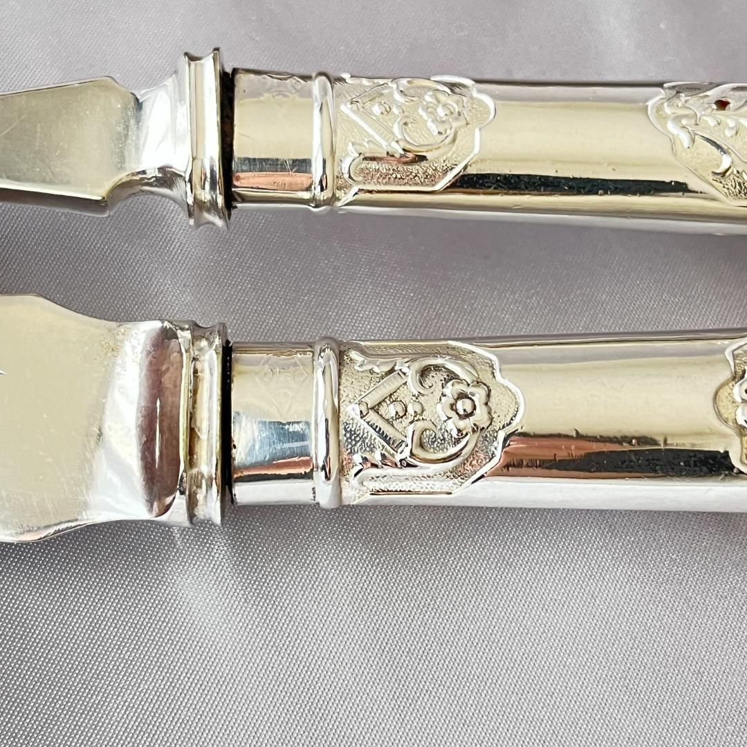 【Garrard & Co 】 ビクトリアンレリーフのサーバーセット 2本組