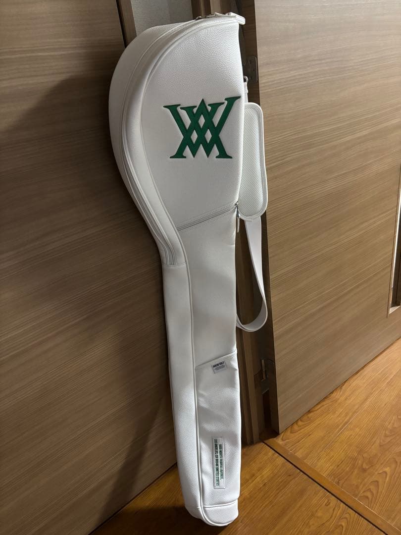 【極美品】ホワイトゴルフバッグ Wマーク付き